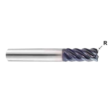 Titanox-Power 5Fl Multiple Helix Long Corner Radius Flat End Mill